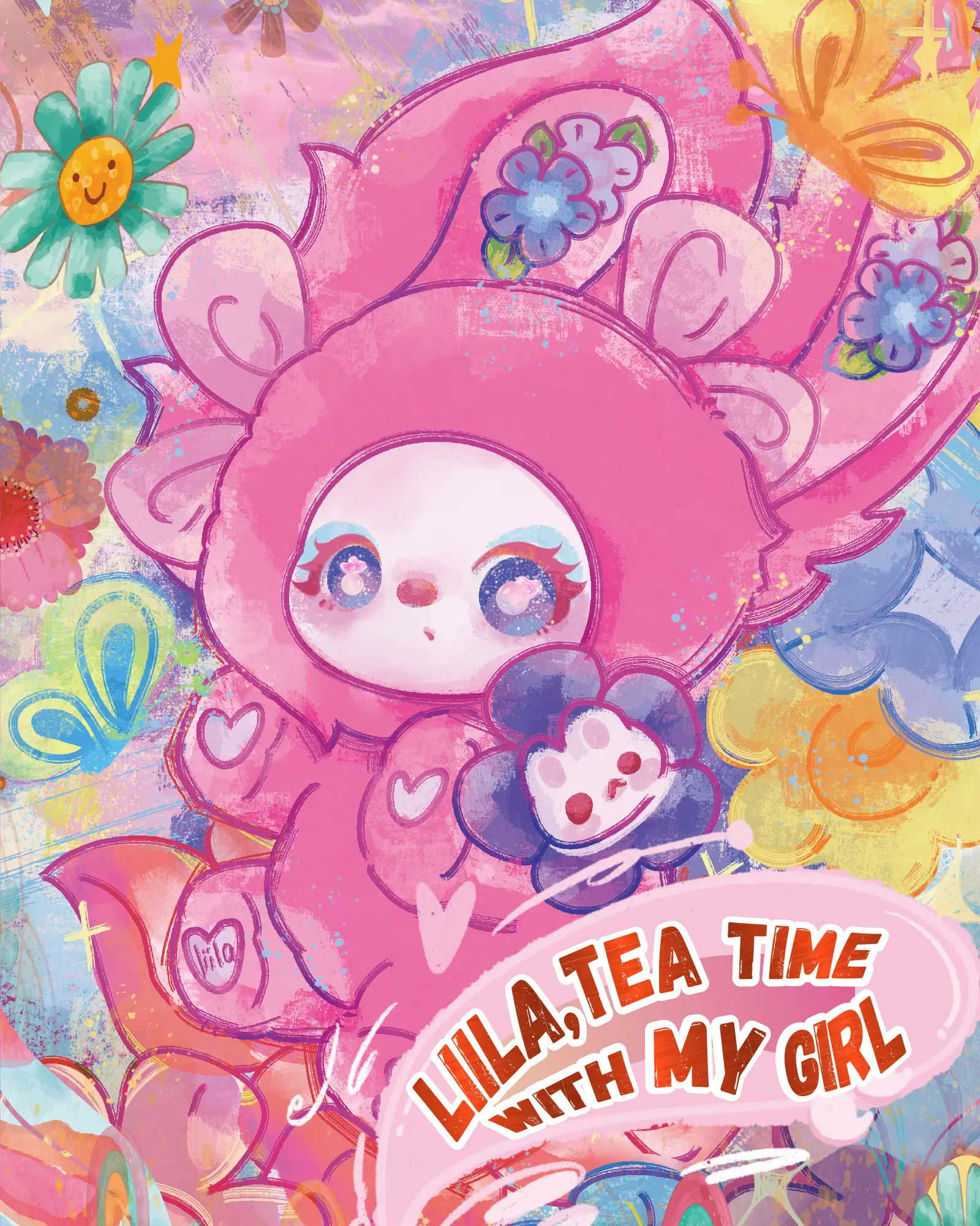 Lila Tea Time With My Girl 600%