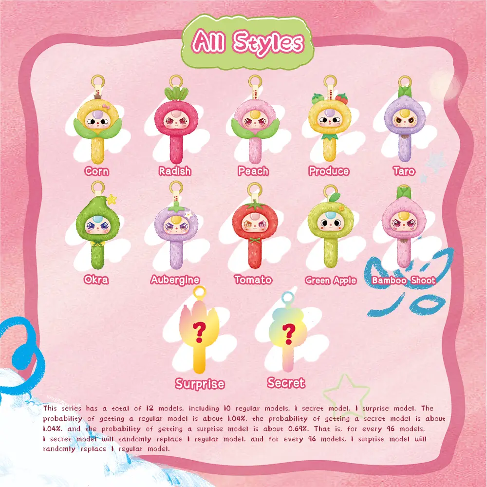 Baby Three Brush Your Hair Plush Series Blind Box - image 2