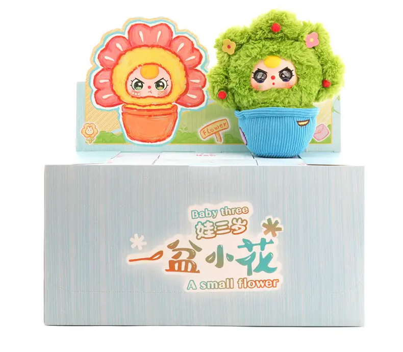 Baby Three A pot of small flowers Plush Blind Box
