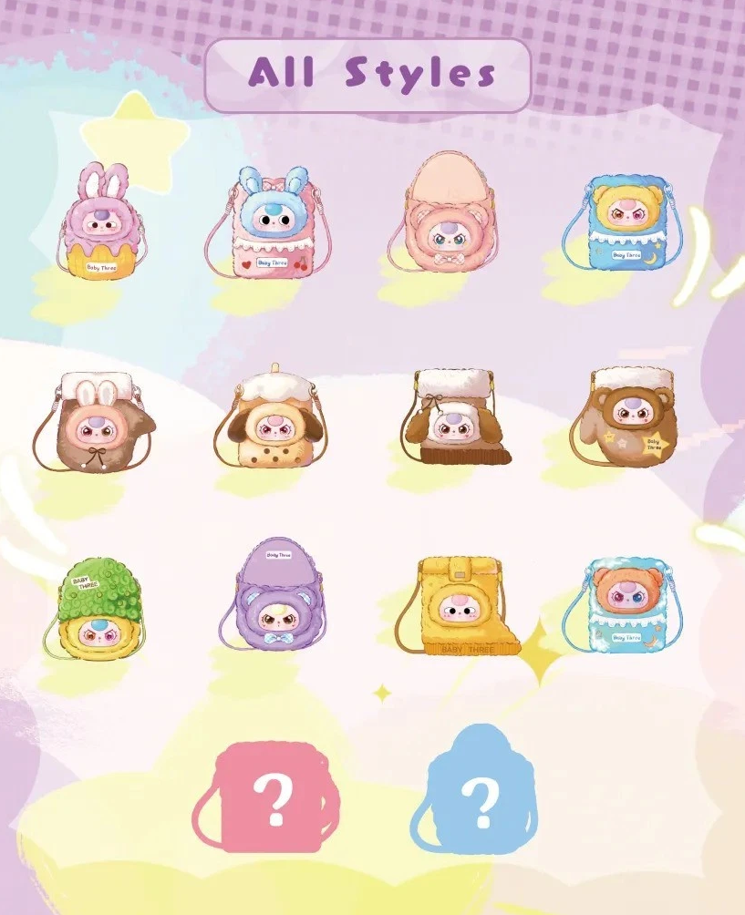 Baby Three Phone Bag Plush Series Blind Box - image 2