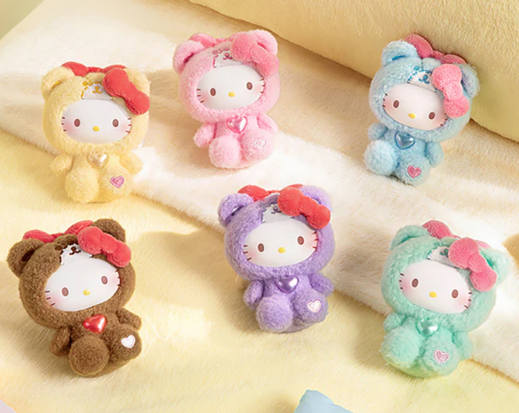 HELLO KITTY Teddy Pajamas Plush Keychain Series Blind Box - image 2
