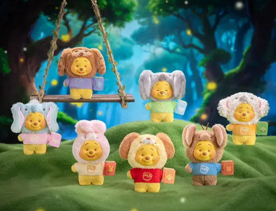 Winnie The Pooh Animal Storybook Series Plush Keychain Blind Box - image 2