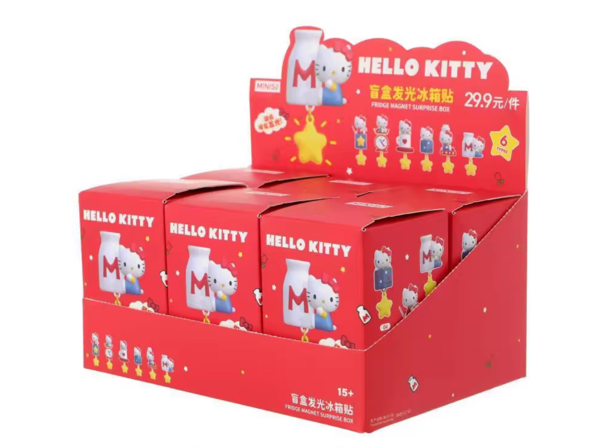 Hello Kitty Retro Restaurant Series Star Glowing Refrigerator Magnet Blind Box