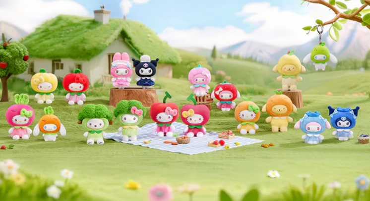 Sanrio Characters Fruit & Vegetable Series Mini Vinyl Keychain Pendant Blind Box - image 2