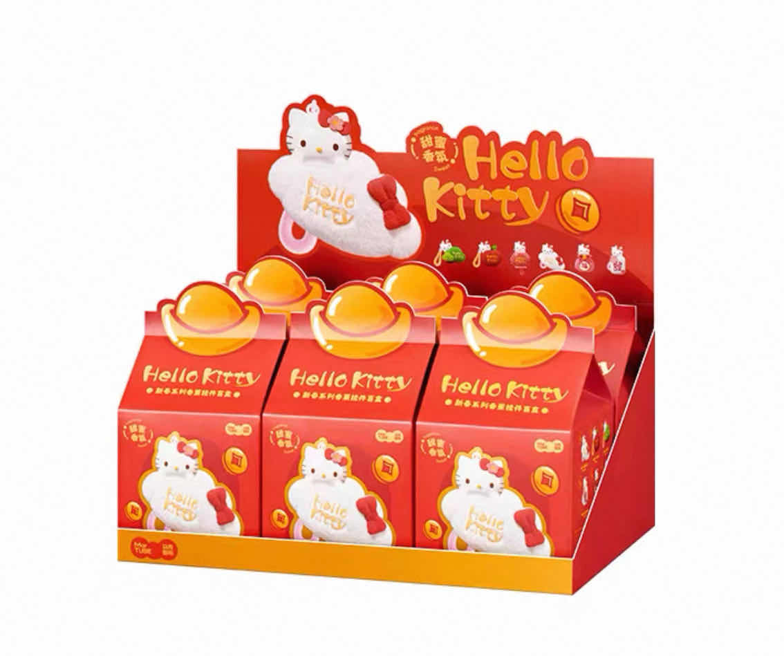 Martube Hello Kitty Spring Festival Series Plush Keychain Aromatherapy Pendant Blind Box