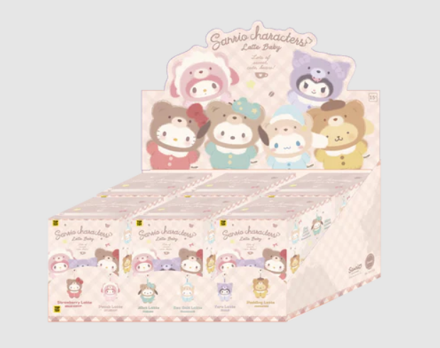 Sanrio Characters Latte Baby Vinyl Face Plush Series Blind Box