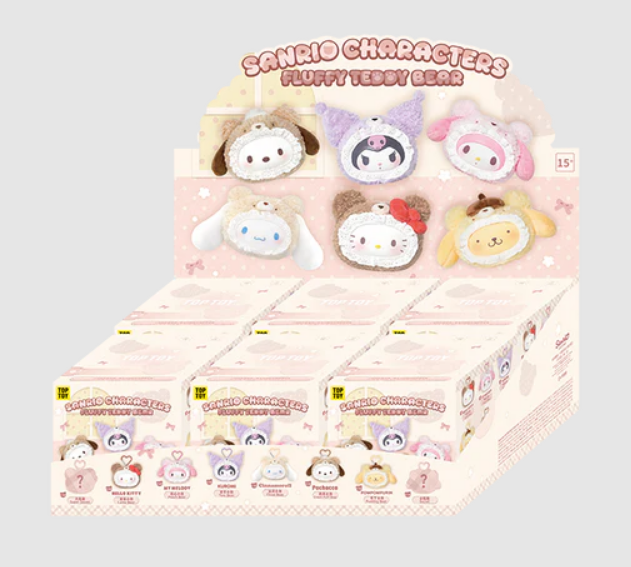 Sanrio Fluffy Teddy Bear Series Plush Blind Box